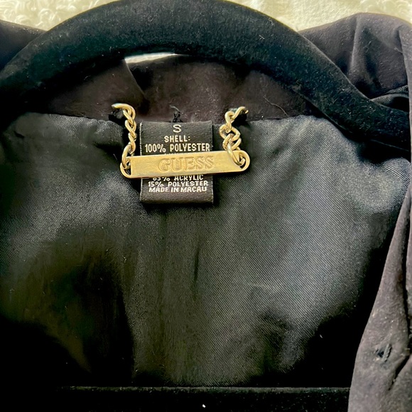 Guess lightly Lined Black Coat💗 - Picture 4 of 13